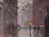 Robert Wilson, City Street in the Rain