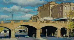 Brian Blanchard, Central Station [Sydney], Oil on Board