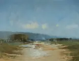 Colin Parker, Sandy Creek, Singleton, Oil on Ply