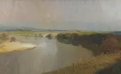 Colin Parker, Autumn Haze - The Hawkesbury [NSW], 1974, Oil on Board