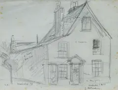 Sali Herman, House, Winchester, 1978, Pencil