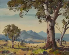 Douglas Pratt, Warrumbungle Sketch, 1971, Oil on Canvas Board