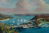 António Duarte, The Spit Bridge, Oil on Board