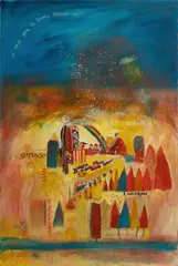 Greg Hyde, One Day in Sunny Corner, 1991, Oil on Canvas