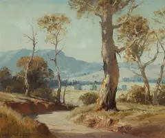 Leon Hanson, In the Goulburn Valley, Oil on Board