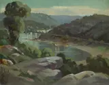 Henri Nolte, Como Bridge [Sydney], Oil on Canvas on Board