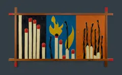 Three Stages by Greg Wilson, c.2004, Oil on Canvas (triptych in artist's frame), sold Mar 2024