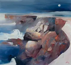 Ji Chen, Cape Solander [NSW], 2008, Oil on Canvas