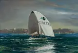 Colin Parker, Sydney Harbour Colour, Oil on Board