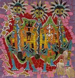 James P. Simon, Three Brothers, 2003, Acrylic on Canvas