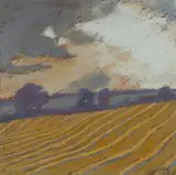 Sue Campion, Evening, Lyth Hill, Shropshire [UK], Pastel