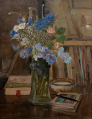 Antonio D'urso, Fiori, 1984, Oil on Ply