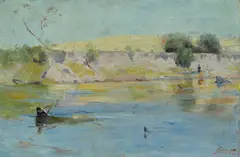 Arthur Streeton, The Yarra near Heidelberg, 1891, Oil on Canvas