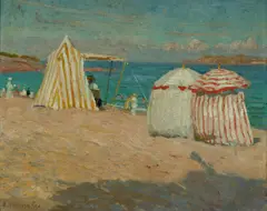 E. Phillips Fox, A Beach in France, c.1909-11, Oil on Canvas