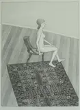 John Brack, Nude in Profile, 1978, lithograph, ed. A/P