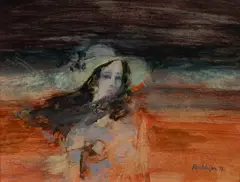Ken Johnson, La Belle Saphron [?], 1971, Oil on Board
