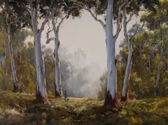 Mountain Forest Whispers by Kevin Best, Oil on Canvas, sold Nov 2023