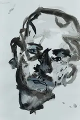 Craig Waddell, Self Portrait, One Night in Paris, 2008, Mixed Media on Paper