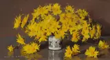 Alan Douglas Baker, Daisies, Oil on Board