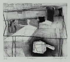 Elisabeth Cummings, Saucepan, 2001, Aquatint 2/15