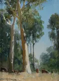 Leonard Long, Forest Mates, 1994, Oil on Canvas on Board