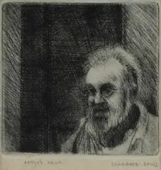 Lawrence Daws, Portrait of Ian Fairweather, Etching A/P