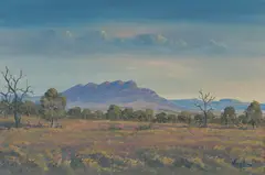 Jack Absalom, Werralpa Range, 1984, Oil on Canvas Board