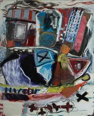 Ron Lambert, Nigma, Oil on Board