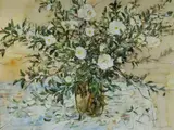 William Boissevain, Camellias, 1978, Oil on Board
