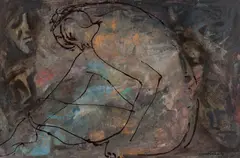 Louis Kahan, The Life Class, 1965, Oil on Board