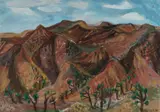 Jill Noble, Desert Ranges, 1987, Acrylic on Paper
