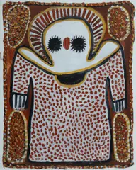 Lily Karadada, Wandjina, Acrylic on Canvas