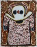 Lily Karadada, Wandjina, Acrylic on Canvas