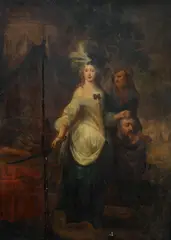 Judith and Holofernes by Balthasar Beschey, Oil on Panel, sold Nov 2023