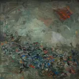 Nata Kaplan, Stampede, 1964, Oil on Canvas