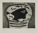 Georges Braque, Tête Grecque (Greek Head), 1951, Etching with Aquatint 7/20