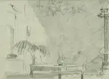Arthur Streeton, Interior with Palm