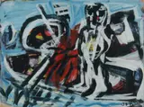 Untitled by Joe Furlonger, 1983, Acrylic on Paper, offered Oct 2023