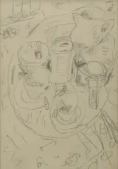 Tony Tuckson, Kitchen Table-top (TD 8496), Pencil