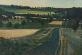 Brian Malt, Harvest Time, Oil on Canvas on Board