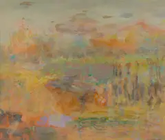 Barbara Brash, Untitled (Landscape), Oil on Board