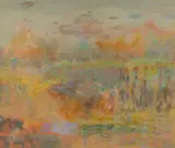 Barbara Brash, Untitled (Landscape), Oil on Board
