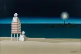 James Willebrant, The Lifesavers, 1977, Acrylic on Board
