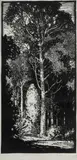 L Roy Davies, Sunsplashed, 1936, Woodcut