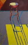 Robert Boynes, Stool, 1980, Oil on Canvas