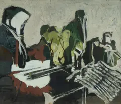 Carl Plate, Quatuor, Acrylic on Board