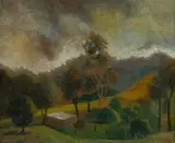 George Duncan, N.S.W. Southern Highlands Landscape, Oil on Board