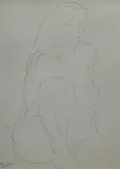 Sam Fullbrook, Nude Study, Pencil