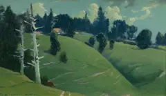 Graham Cox, Norfolk Island Landscape, Oil on Canvas on Board