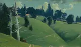 Graham Cox, Norfolk Island Landscape, Oil on Canvas on Board
